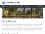 Carte transport et lieux touristiques à Barcelone