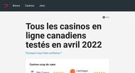 Comparatif des meilleurs casinos en ligne au Canada