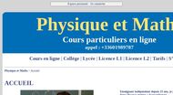 Cours maths et physique à distance