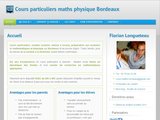 Cours particuliers de maths et de physiques sur Bordeaux