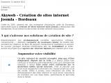 Création de site sous CMS open source sur Bordeaux (33)
