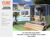cube mobile, extension pour une pièce en plus dans le jardin