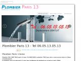 Dépannage plomberie Paris 13e