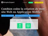 Devis création site web et application mobile