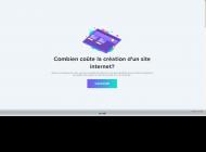Evaluer le prix de la création d'un site web