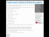 Fabricant billard et baby foot