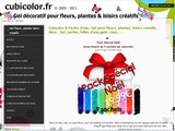 gel coloré pour fleurs plantes et loisirs créatifs