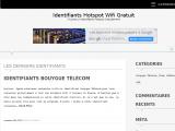 Identifiants Hotspot Wifi Gratuit