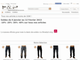 Jeans, tee shirt et jupe de marque à bas prix