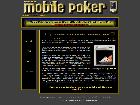 Jeux poker sur mobiles  Wap et 3G  BONUS MOBILE POKER