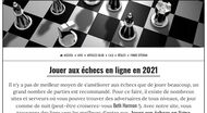 Jouer aux échecs en ligne