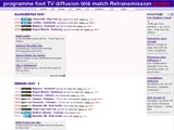 Le programme des retransmissions des matchs de football à la télé
