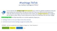 Les meilleurs hashtags de TikTok