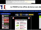 Les offres de bonus sans dépôt des salles de poker en ligne agréées ARJEL