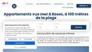 Location appartements vue mer à Roses Costa Brava