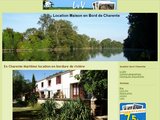 Location d'un grand gîte au bord de l'eau, à Taillebourg, en Charente Maritime (17)