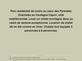 Location de chalet dans un parc résidentiel à Estavar (66)