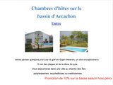 Location de chambres d'hôtes grand confort, avec piscine, dans le golf de Gujan Mestras