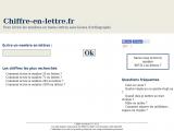 Orthographe pour les chiffres en lettres 