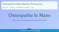 Ostéopathe sportif Le Mans
