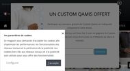 Qamis sur mesure et personnalisables