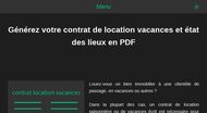 rédiger un contrat de location de vacances