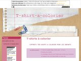 Tee shirt à colorier pour les enfants