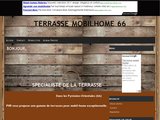 Terrasse pour mobil home, Pyrénées Orientales, Languedoc Roussillon