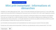 Tout savoir sur le mini prêt instantané