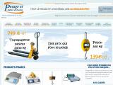 Vente en ligne de matériels de pesage et d'équipement pour métiers de bouche.