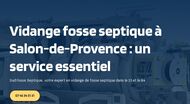 Vidange fosse septique à Salon-de-Provence