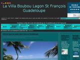 Villa les pieds dans l'eau, lagon de St François, Guadeloupe