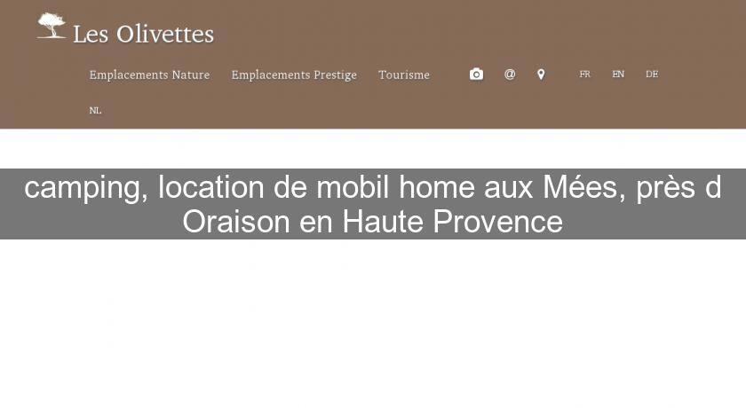 camping, location de mobil home aux Mées, près d'Oraison en Haute Provence camping, location de mobil home aux Mées, près d'Oraison en Haute Provence