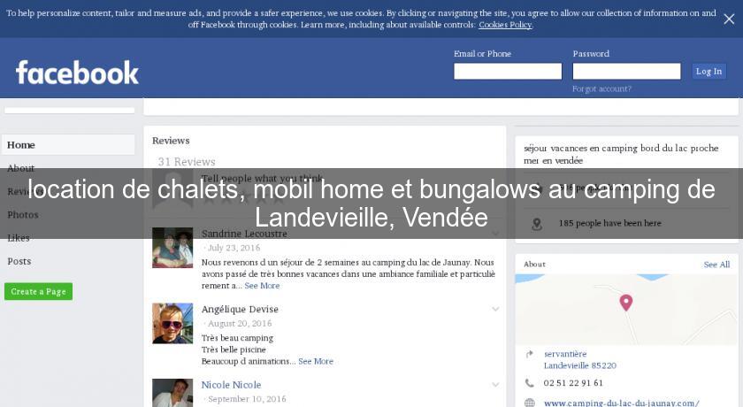 location de chalets, mobil home et bungalows au camping de Landevieille, Vendée location de chalets, mobil home et bungalows au camping de Landevieille, Vendée