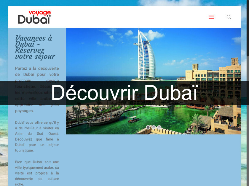 Découvrir Dubaï Découvrir Dubaï