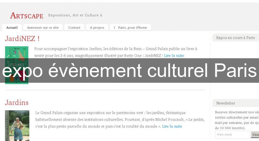 expo évènement culturel Paris expo évènement culturel Paris