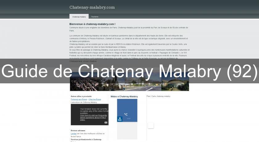 Guide de Chatenay Malabry (92) Guide de Chatenay Malabry (92)