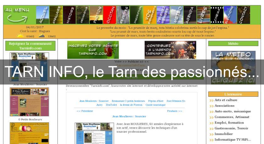 TARN INFO, le Tarn des passionnés... TARN INFO, le Tarn des passionnés...