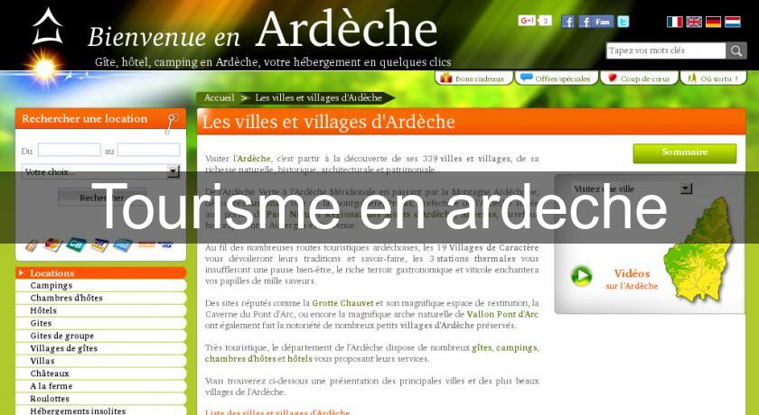 Tourisme en ardeche Tourisme en ardeche