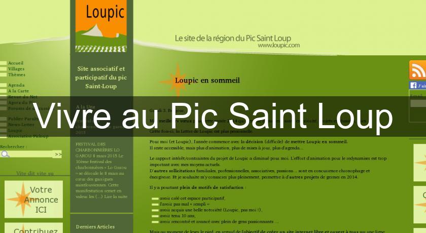 Vivre au Pic Saint Loup Vivre au Pic Saint Loup