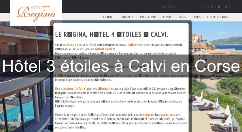 Hôtel 3 étoiles à Calvi en Corse Hôtel 3 étoiles à Calvi en Corse