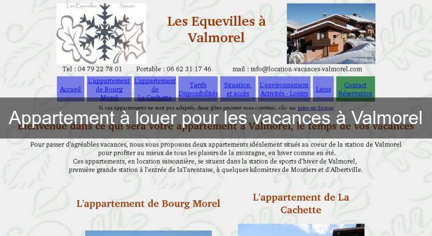 Appartement à louer pour les vacances à Valmorel Appartement à louer pour les vacances à Valmorel