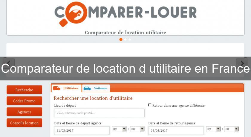 Comparateur de location d'utilitaire en France Comparateur de location d'utilitaire en France
