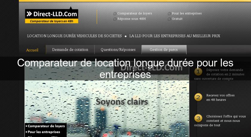 Comparateur de location longue durée pour les entreprises Comparateur de location longue durée pour les entreprises