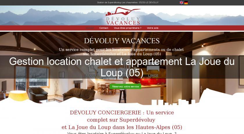 Gestion location chalet et appartement La Joue du Loup (05) Gestion location chalet et appartement La Joue du Loup (05)
