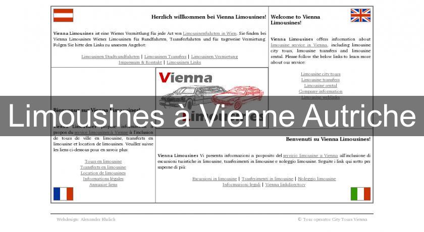Limousines à Vienne Autriche Limousines à Vienne Autriche