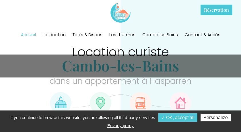 Location appartement cure Cambo Les Bains (64) Location appartement cure Cambo Les Bains (64)
