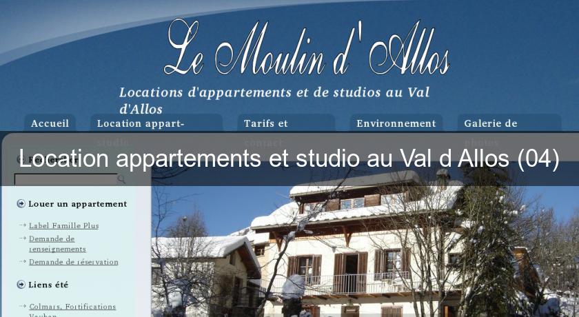Location appartements et studio au Val d'Allos (04) Location appartements et studio au Val d'Allos (04)
