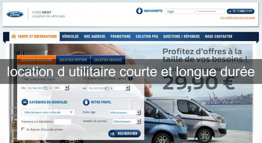 location d'utilitaire courte et longue durée location d'utilitaire courte et longue durée