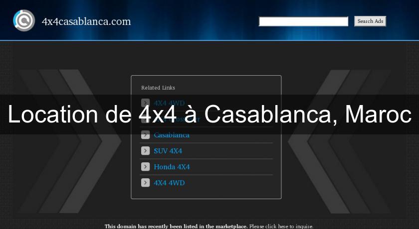 Location de 4x4 à Casablanca, Maroc Location de 4x4 à Casablanca, Maroc